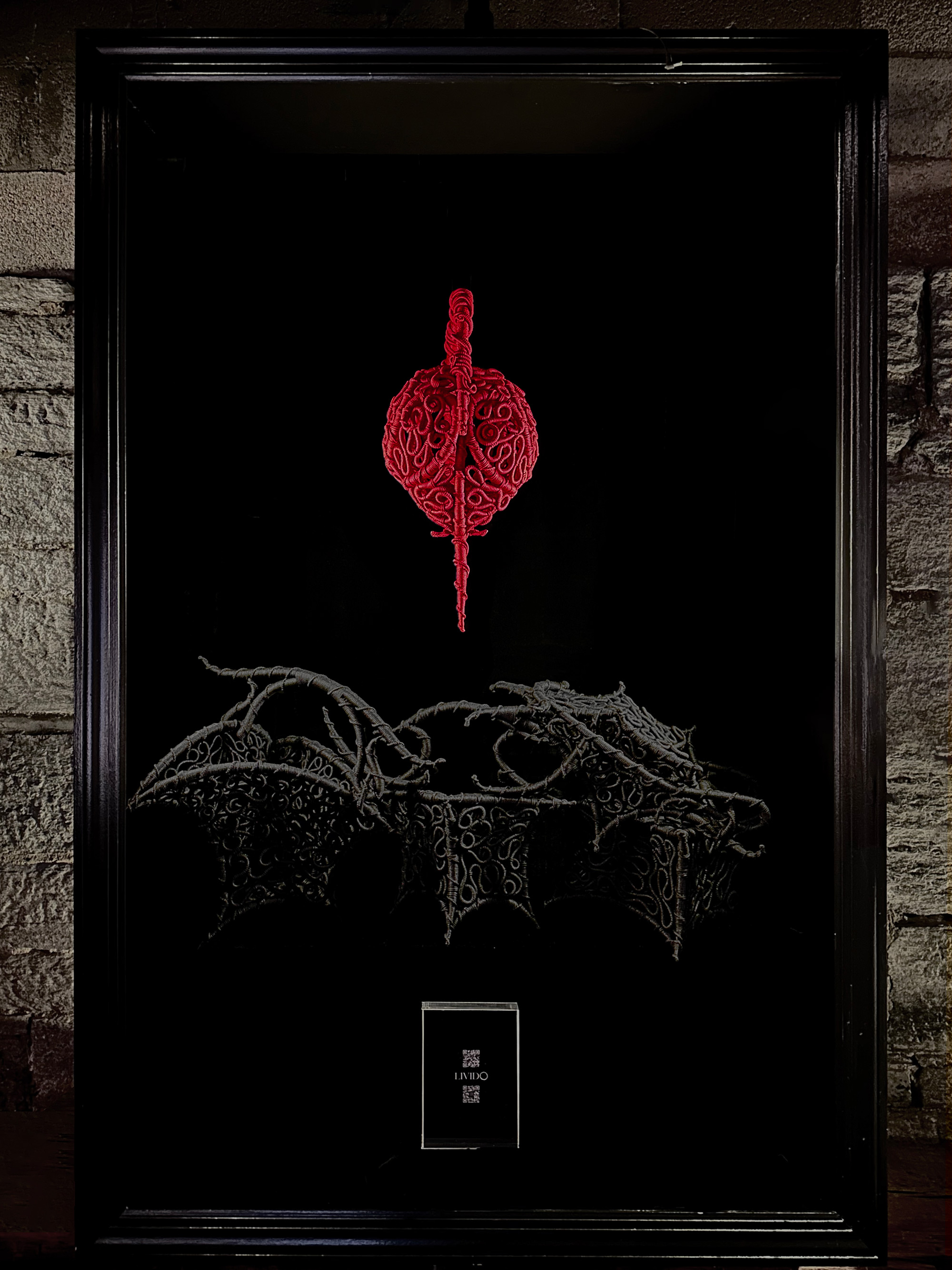 Museum of Sex — installation, shadowbox with suspended pieces
